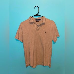 Brown polo Ralph Lauren collared shirt